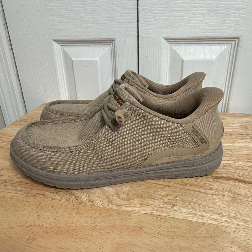 Skechers Slip-ins Parson Magro 8.5 Taupe Relaxed Fit Gorpcore Casual Loafers